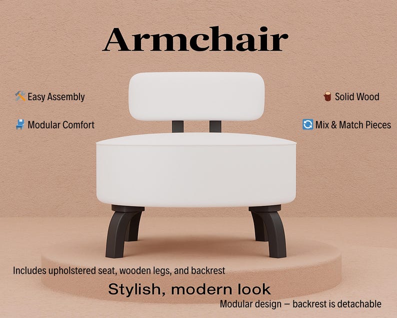 Upholstred chair, Accent chair, Livingroom armchair, Bedroom chair, Decorative chair, Modern chair, Stylish chair, Textured chair, DCP 4820