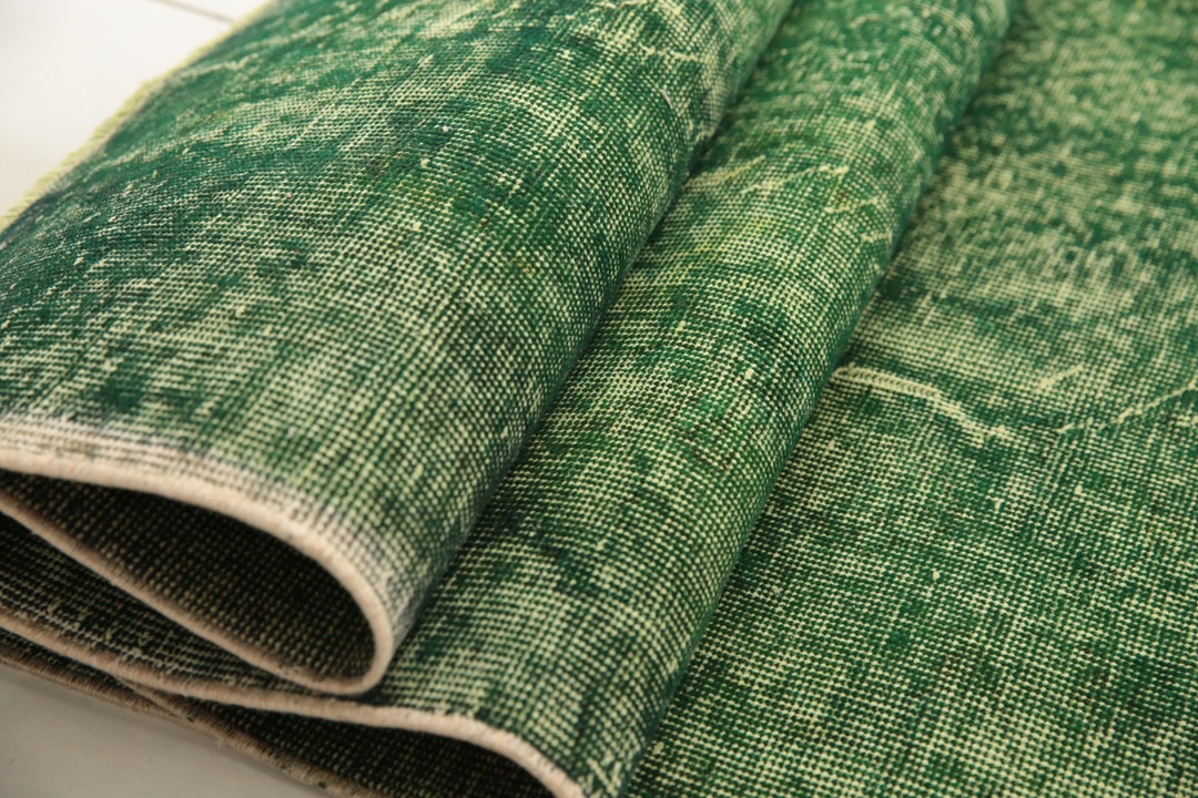 Rugs for Bedroom, Hipster Rug, Retro Rug, Green Turkish Rug, Aesthetic