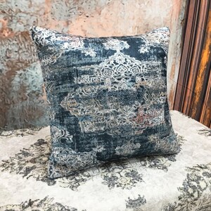 Home decor pillow, Aesthetic pillow, Damask pillow, Oriental pillow, Retro pillow cover, Floor pillow, Throw pillow, Couch pillow, DCP 4680