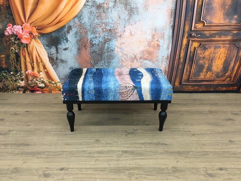 Vanity bench, Boho decor bench, Bedroom bench, Sitting bench, Cozy bench, Foyer bench, Yoga bench, Upholstered bench, Dining table bench