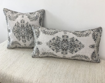 Pastoral pillow cover, Throw pillow for couch, Decorative pillow, Farmhouse pillow, Handmade pillow,  Oriental pillow, Cool pillow, DCP 4756