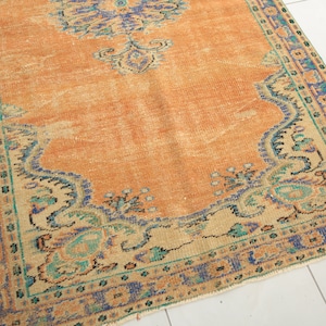 Rug With Flowers, Sustainable Area Rug, Preppy Rug, Handmade Turkish ...