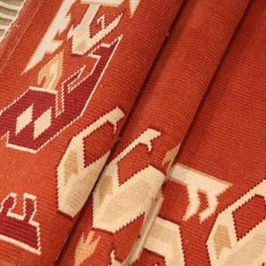 burnt orange rug, bordered rug, new looking rug, excellent runner rug, vintage rug, cultural decor rug, 2.9x9.3 ft, nomadic rug, DC 7169