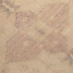 rugs for bedroom, minimal rug, antique rug, turkish vintage rug, cute rug, pale rug, oushak pink rug, 4.3 x 7.4 ft, rustic rug, DC 1614 image 6