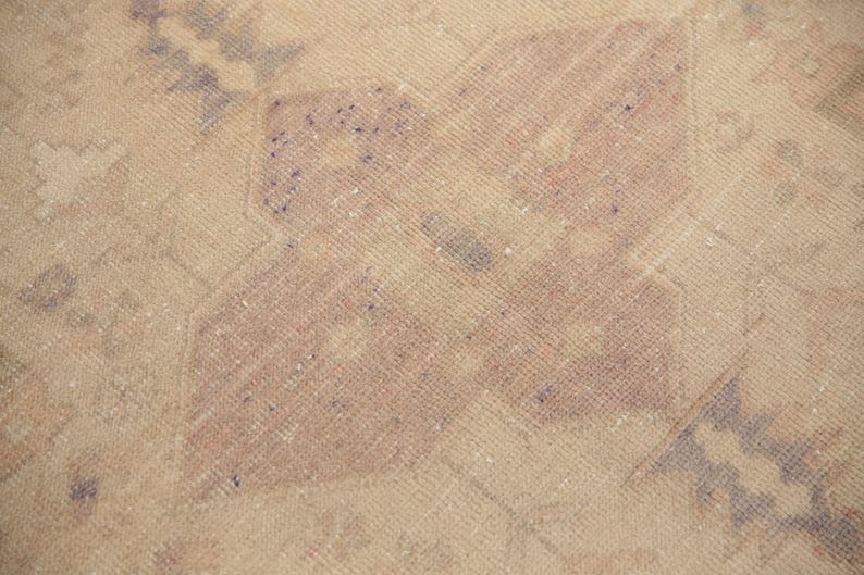 rugs for bedroom, minimal rug, antique rug, turkish vintage rug, cute rug, pale rug, oushak pink rug, 4.3 x 7.4 ft, rustic rug, DC 1614 image 6