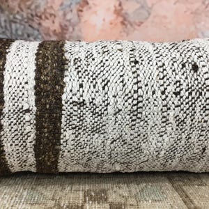cozy pillow case, vintage rug pillow, handmade cushion, primitive pillow, unique gift, saloon decor, neck pillow cover, 12x26 pillow, DC 03