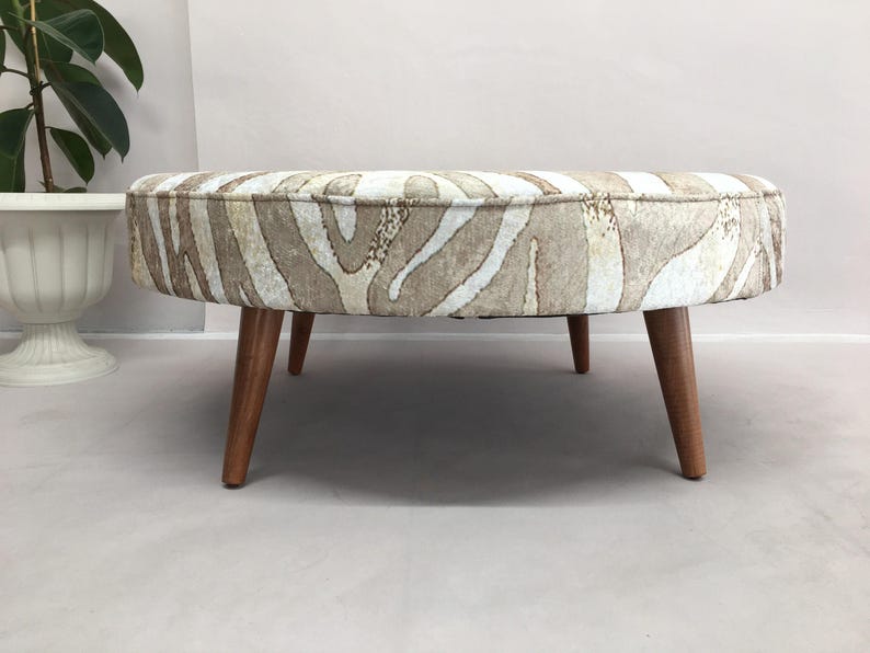 Coffee table, Wood work table, Durable table, Upholstered ottoman, Zebra bench, Retro table, Bohemian bench, Nesting table, DCY 490 image 8