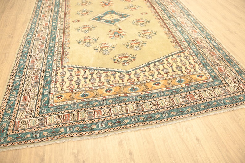 handmade wool rug, sage green rug, aesthetic rug, vintage rug, hipster rug, sustainable area rug, large turkish rug, 8.1x11.5 ft, DC 6563