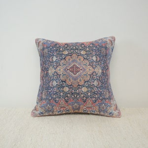Floral pillow, Couch cushion, Throw pillow cover, Pastoral pillow, Coastal pillow, Gift pillow cover, Textured pillow, Boho pillow,