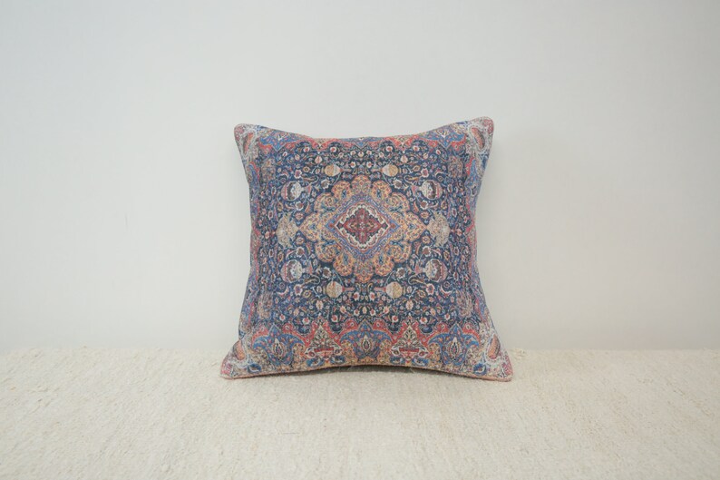 Floral pillow, Couch cushion, Throw pillow cover, Pastoral pillow, Coastal pillow, Gift pillow cover, Textured pillow, Boho pillow,