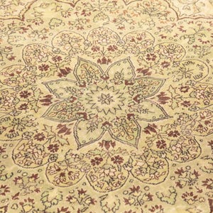 genuine wool rug, sage green rug, oriental rug, saloon rug, turkish handmade rug, wedding rug, 6.6x9.7 ft, vintage rug, large rug, DC 6816