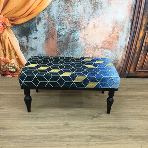 Bench for entry, Ottoman bench, Piano bench, Upholstered bench, Desk bench, Retro bench, Dining bench, Footstool bench, Handmade furniture