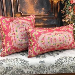 Almohada de color pastel, Almohada lumbar rosa, Almohada con diseño de flores, Bonita funda de almohada, Almohada para cama, Almohada moderna, Cojín de sofá, DCP 5262