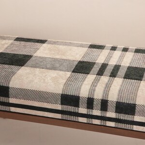 Desk bench, Plaid bench, End of bed bench, Wood work bench, Entryway bench, Shoe bench, Ottoman chair, Handmade bench, Foyer bench