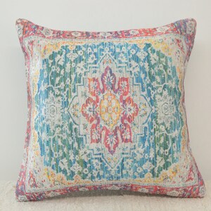 Pastel color pillow, Floral pillow, Lumber pillow, Chair cushion, Maximalist pillow, Decorative pillow, Boho pillow cover, 12x24 ,