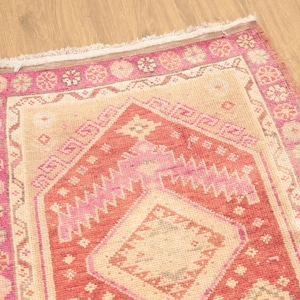 shaggy runner rug, fringed rug, living room runner, herki runner rug, ethnic rug, primitive rug, hand knotted rug, 2.8 x 10.6 ft, DC 6471