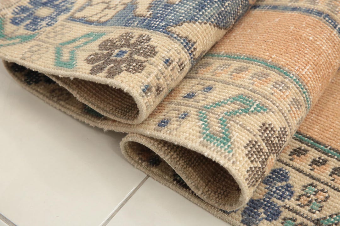 Floral Pattern Rug, Vintage Rug, Bed Side Rug, Nomadic Rug, Home Decor ...