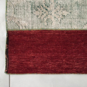 bohemian wool rug, multicolor rug, stair treads rug, aisle rug, turkish vintage rug, entryway rug, oushak rug, 3.1x11.2 ft, old rug, DC 2151