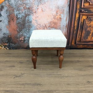 Dressing table stool, Stool for vanity, Pedicure stool, Kilim ottoman bench, Pouf bench, Handmade bench, Bedroom bench, DCB45x45 28