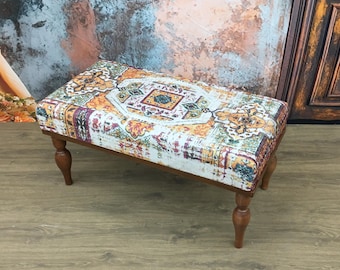 Gossip bench, Upholstered bench, Coffee table bench, Ethnic bench, Ottoman bench, Padded bench, Entryway bench, Bed end bench, Shoe bench