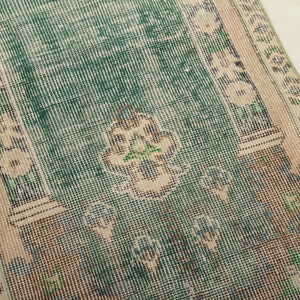 Antique Oushak Rug, Pastoral Rug, Bohemian Rug, Pastel Turkish Rug ...