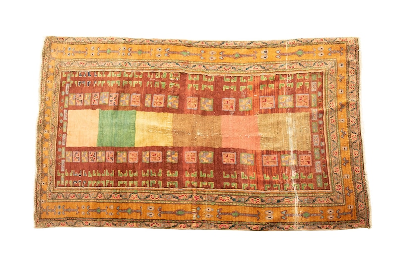 genuine area rug, traditional rug, soft textured rug, turkish vintage rug, nook rug, 4.4x6.6 ft, fireplace rug, hanging rug, DC 6645