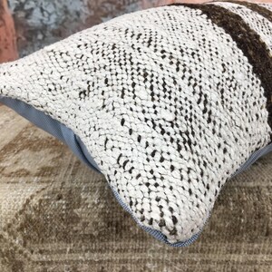 cozy pillow case, vintage rug pillow, handmade cushion, primitive pillow, unique gift, saloon decor, neck pillow cover, 12x26 pillow, DC 03