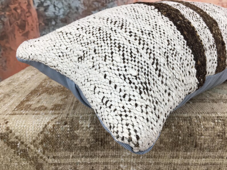 cozy pillow case, vintage rug pillow, handmade cushion, primitive pillow, unique gift, saloon decor, neck pillow cover, 12x26 pillow, DC 03