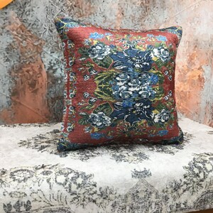 Lumbar cushion, Floral pillow cover, Chair cushion, Aesthetic pillow, Sofa pillow, Vernal pillowcase, Boho pillow, Retro pillow, DCP 5248