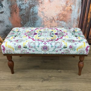 Entry Bench, Kilim Stool, Ottoman Coffee Table, Entryway Bench, Upholstered Bench, Dining Bench, Boho Bench, Mudroom Bench, Piano Bench