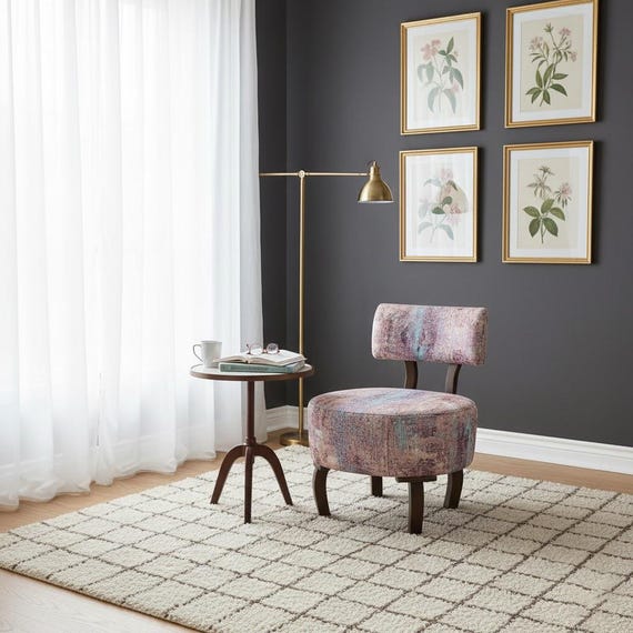 Low Barrel Chair, Lounge Chair, Upholstered Chair, Corner Chair, Cocktail Chair, Luxury Chair, Lobby Chair, Cozy Vanity Chair, DCP 397