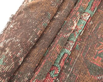 Alfombra para peldaños de escalera, alfombra desgastada, alfombra tradicional, alfombra auténtica, alfombra turca vintage, alfombra para pasillo, alfombra para porche, 4,3 x 9,5 pies, alfombra usada, DC 2091