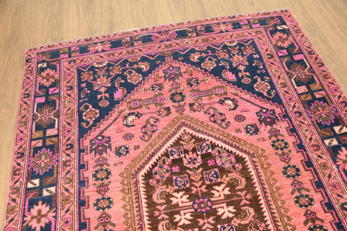 Adorable Rug, Blush Pink Rug, Retro Rug, Rare Find Rug, Turkish