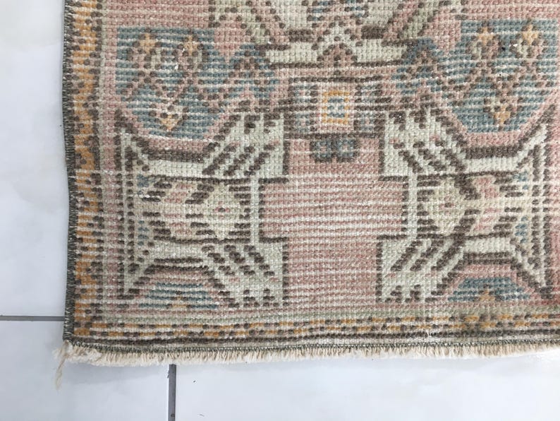 Soft Color Rug, Faded Vintage Rug,old Turkish Rug, Oriental Rug