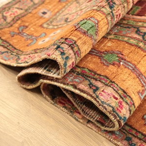 genuine area rug, traditional rug, soft textured rug, turkish vintage rug, nook rug, 4.4x6.6 ft, fireplace rug, hanging rug, DC 6645