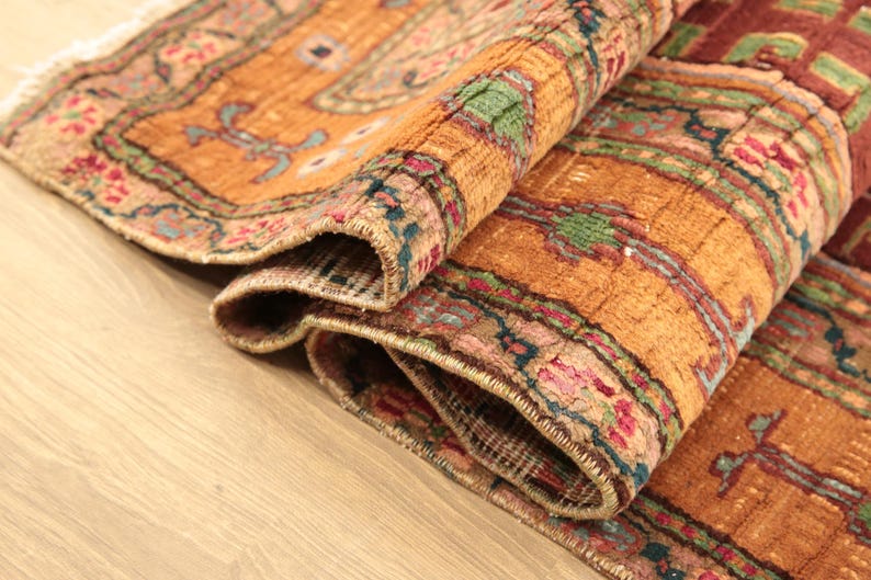 genuine area rug, traditional rug, soft textured rug, turkish vintage rug, nook rug, 4.4x6.6 ft, fireplace rug, hanging rug, DC 6645