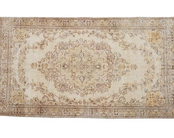 Wollteppich, Anatolischer Teppich, Türkischer Teppich, Goth Teppich, Handgeknüpfter Teppich, Antiker Teppich, Traditioneller Teppich, Boho Teppich, Boho Teppich, 15x25 cm, DC5965