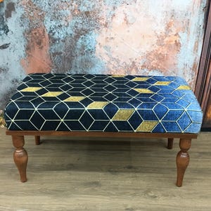 Bench for entry, Ottoman bench, Piano bench, Upholstered bench, Desk bench, Retro bench, Dining bench, Footstool bench, Handmade furniture