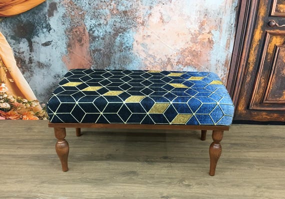 Bench for entry, Ottoman bench, Piano bench, Upholstered bench, Desk bench, Retro bench, Dining bench, Footstool bench, Handmade furniture