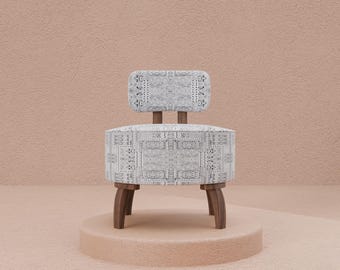 High-quality fabric chair, Outdoor armchair, Garden chair,  Luxury upholstered chair, Bohemian style chair, Dining table chair, DCP 4131