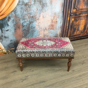 Pink ottoman bench, End of bed bench, Regular bench, Entryway bench, Upholstered bench, Vanity table bench, Padded bench, Purse bench