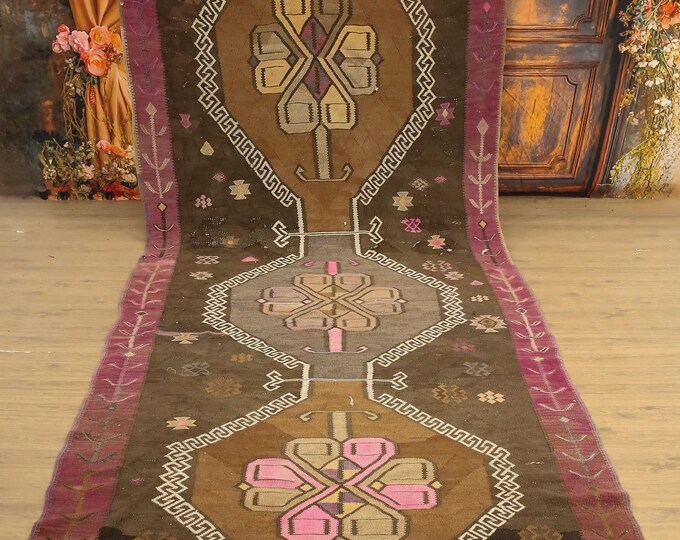 Pastel Color Rug, Gorgeous Rug, Antique Turkish Rug, Kilim Rug, Lounge ...
