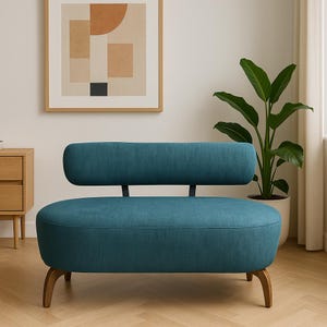 Handmade Couch, Futon Couch, 2 Seater Couch, Sofa For Small Space, Upholstered Sofa, Single Sofa, Lazy Couch, Chic Sofa, Sofa Without Arms
