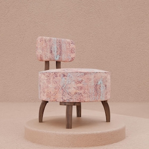 Low Barrel Chair, Lounge Chair, Upholstered Chair, Corner Chair, Cocktail Chair, Luxury Chair, Lobby Chair, Cozy Vanity Chair, DCP 397