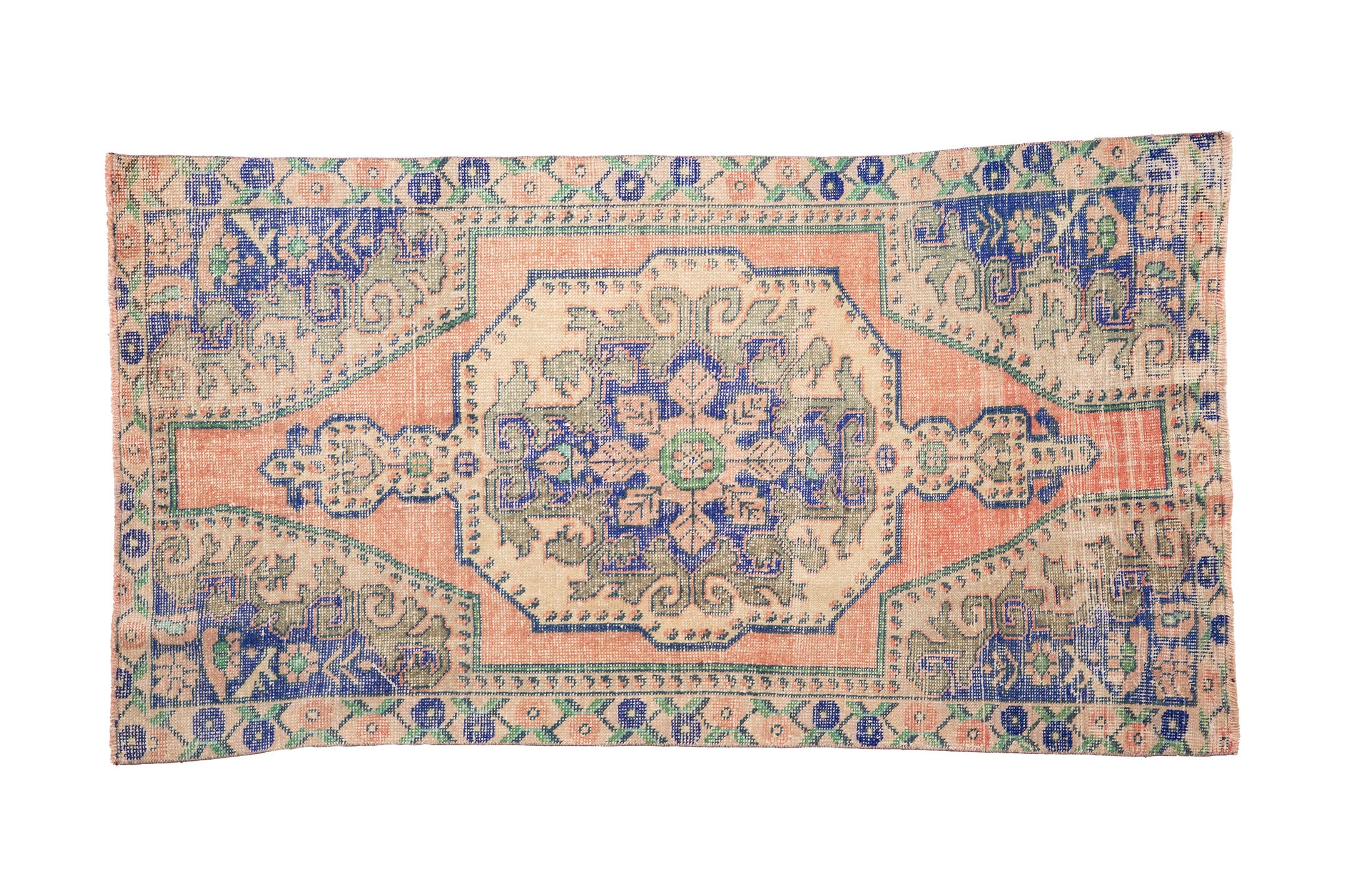 ハンドメイドエリアラグ、花柄ラグ、ボヘミアンウールラグ、ピンクラグ