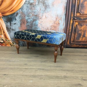 Bench for entry, Ottoman bench, Piano bench, Upholstered bench, Desk bench, Retro bench, Dining bench, Footstool bench, Handmade furniture