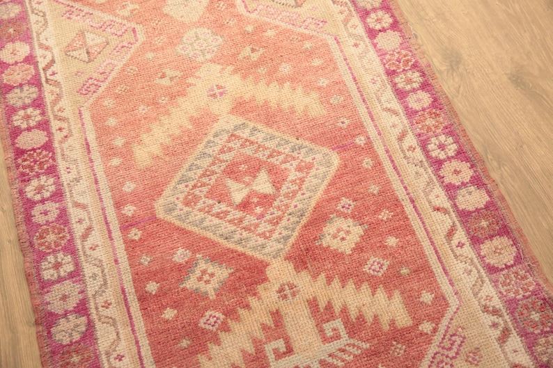 shaggy runner rug, fringed rug, living room runner, herki runner rug, ethnic rug, primitive rug, hand knotted rug, 2.8 x 10.6 ft, DC 6471