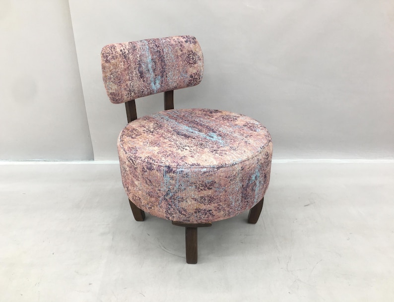 Low Barrel Chair, Lounge Chair, Upholstered Chair, Corner Chair, Cocktail Chair, Luxury Chair, Lobby Chair, Cozy Vanity Chair, DCP 397