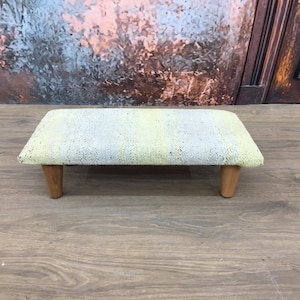 Vintage kilim stool, Bedside steps, Platform stool, Cozy stool, Portable stool, Ottoman stool, Footstool pouf, Bath step stool, DC AB 45