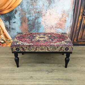 Piano bench, Turkish bench, Upholstered bench, Vanity bench, Retro bench, Living room bench, Footstool bench, Office bench, Boho decor bench